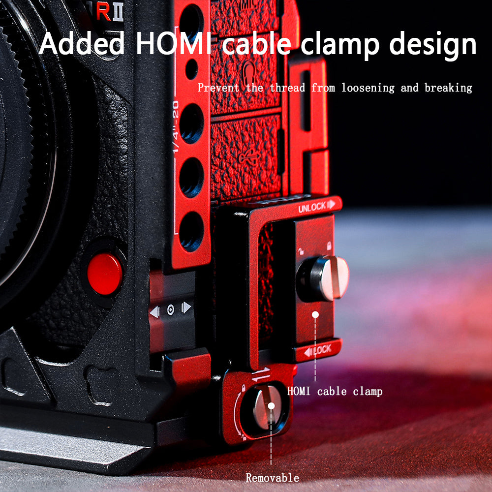 Camera cage for LUMIX S1M2/S1R2/S1M2E