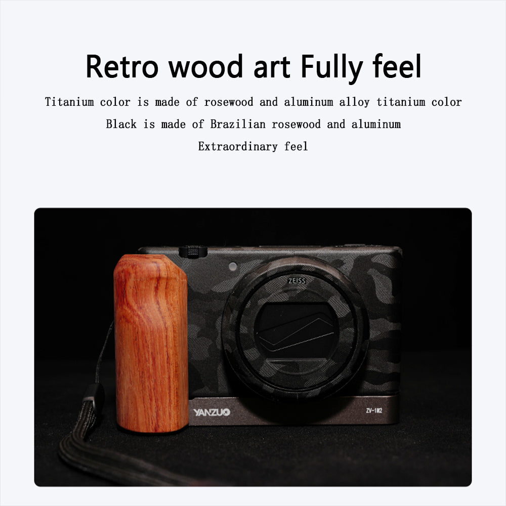 Wood grain base plate  Camera cage for sony ZV-1M2