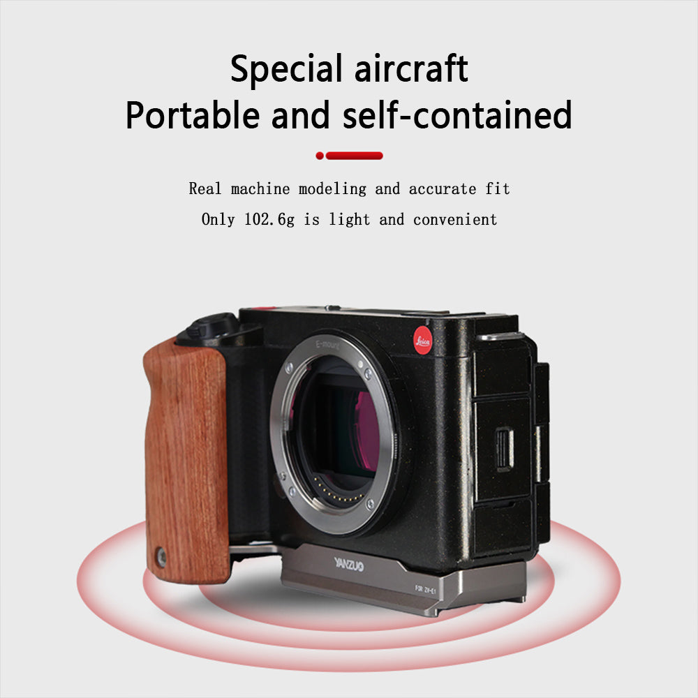 Wood grain base plate  Camera cage for sony ZV-E1