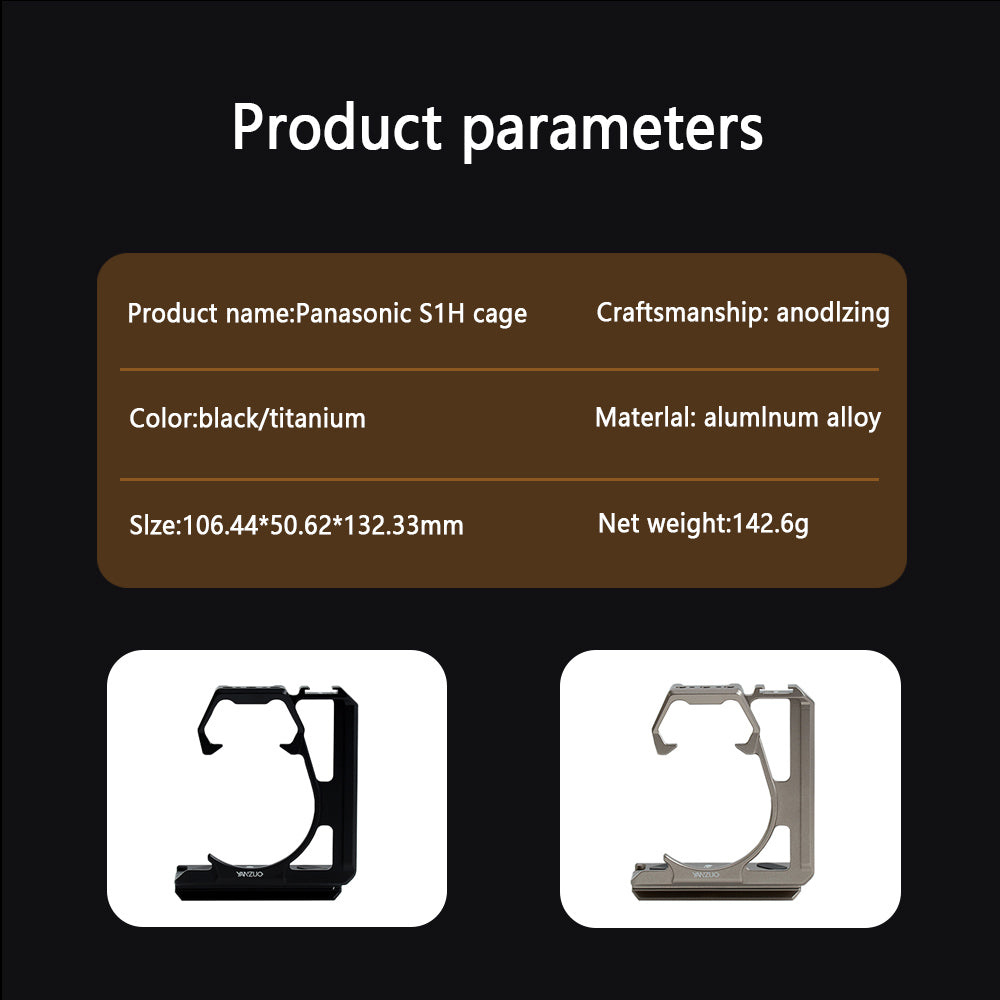 Camera cage for LUMIX panasonic S1H