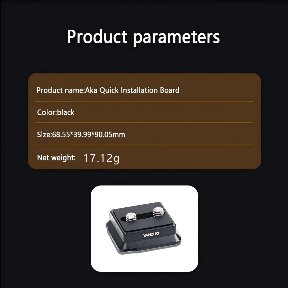 Aka quick installation board