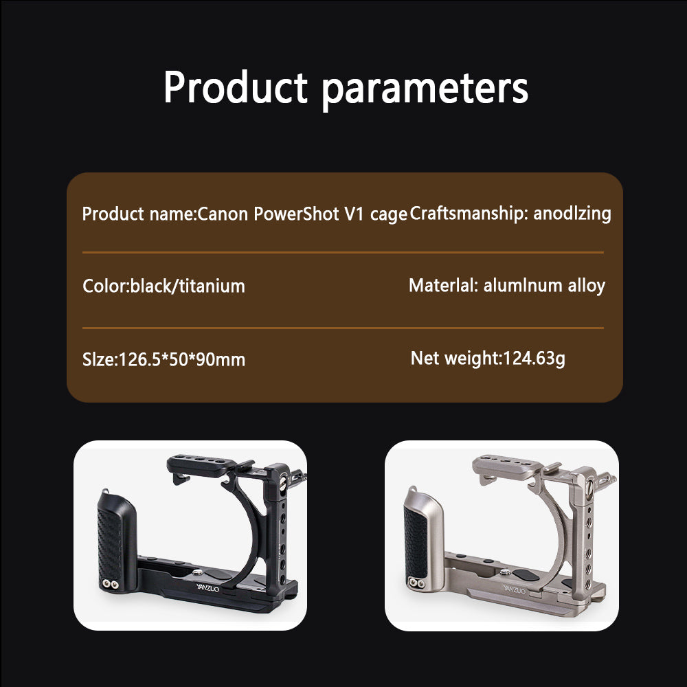 Camera cage for Canon EOS  Powershot V1