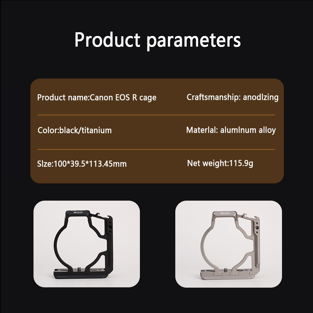 Camera cage for Canon EOS R