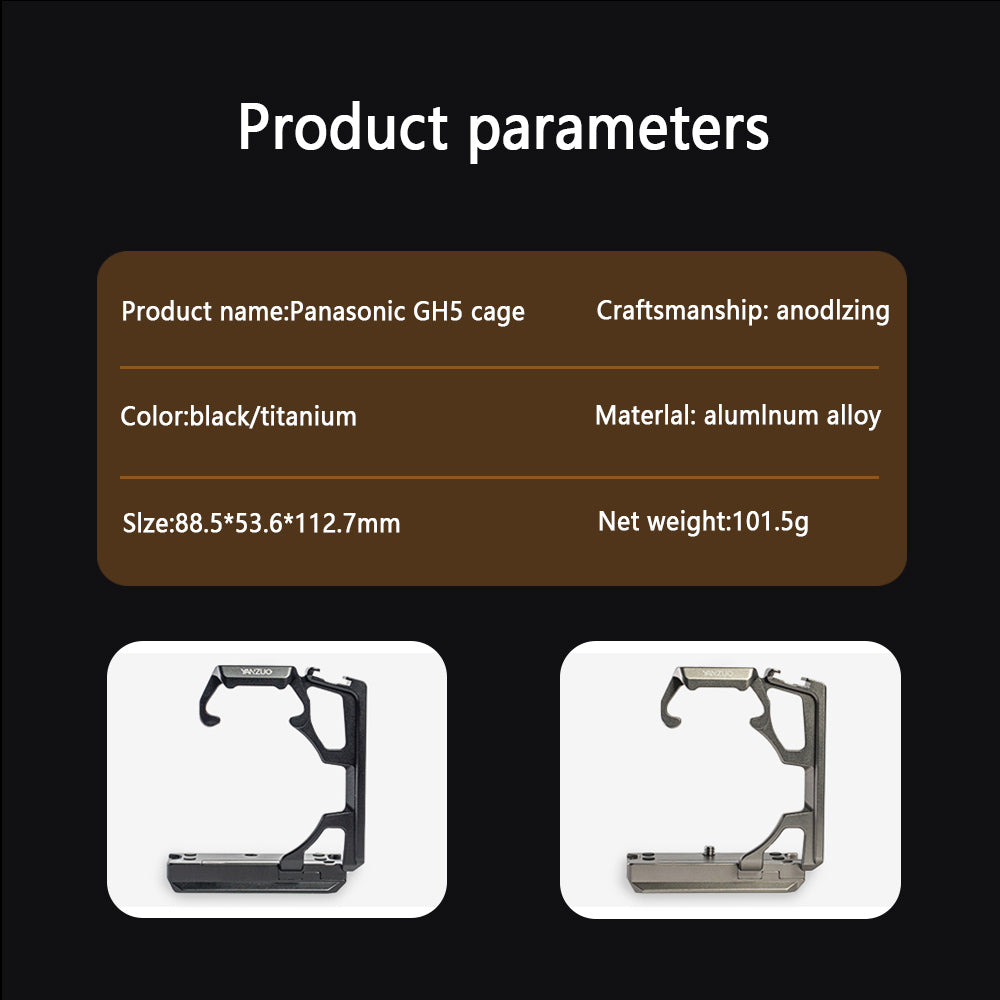 Camera cage for Panasonic  LUMIX GH5