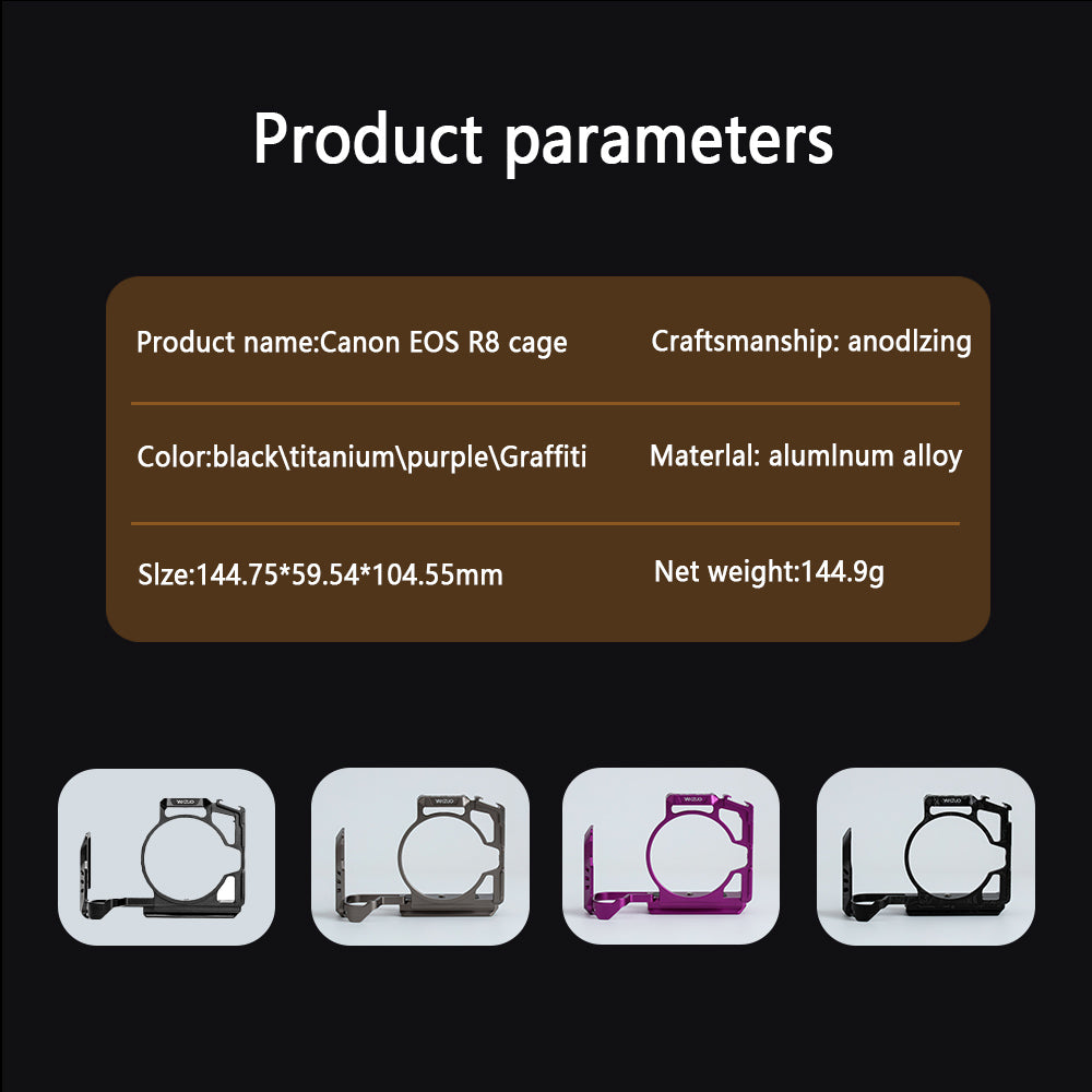 Camera Cage for Canon EOS R8 RP