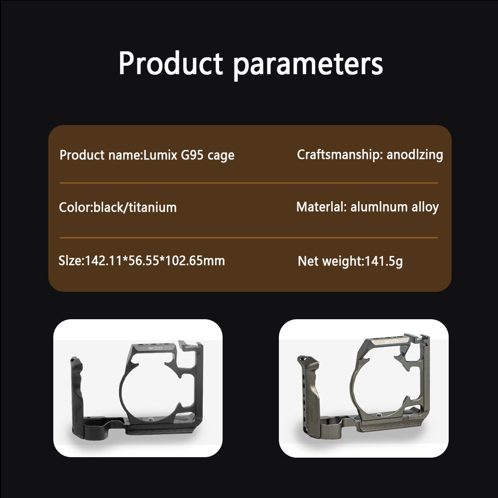 Camera cage for LUMIX Panasonic G95/G95D
