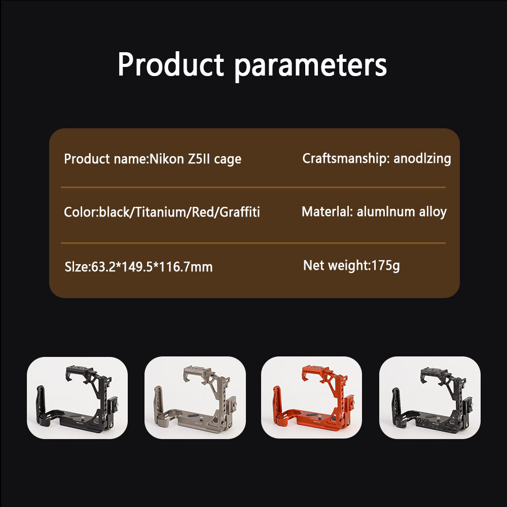 Camera cage for Nikon Z5 mark II