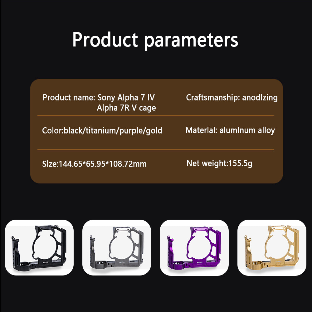 Camera Cage Kit for Sony Alpha 7 IV/Alpha 7R V